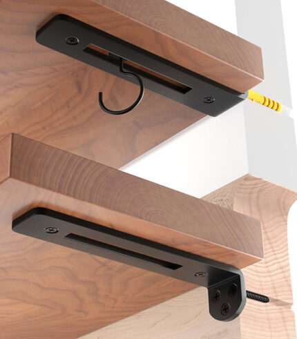 LEOPO 12 Inch L Floating Shelf Brackets