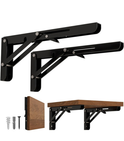 LEOPO 16 inch Folding Shelf Brackets